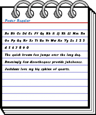 Power Regular Font