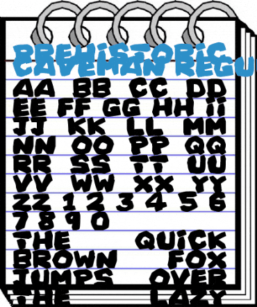 Prehistoric Caveman Regular Font
