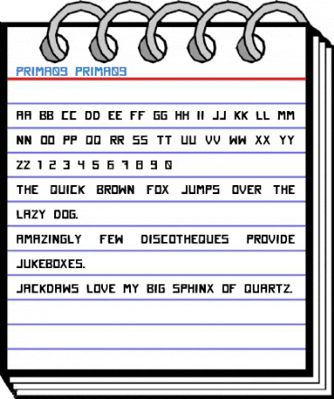 Prima09 Prima09 Font