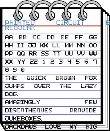 Printed Circuit Board-7 Regular Font