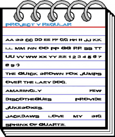 Project Y Regular Font