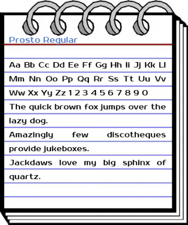 Prosto Regular Font