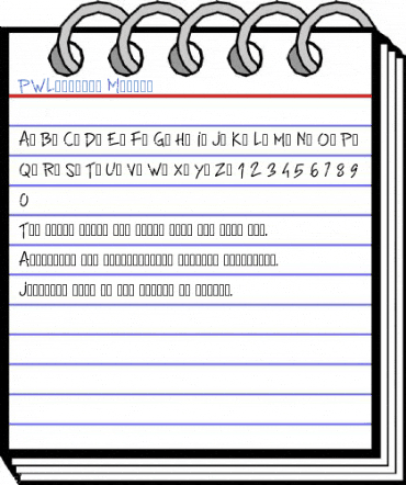 PWLinefont Medium Font