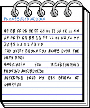 PWXmas2015 Medium Font