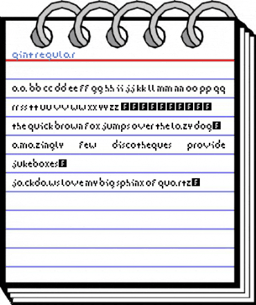 QInt Regular Font