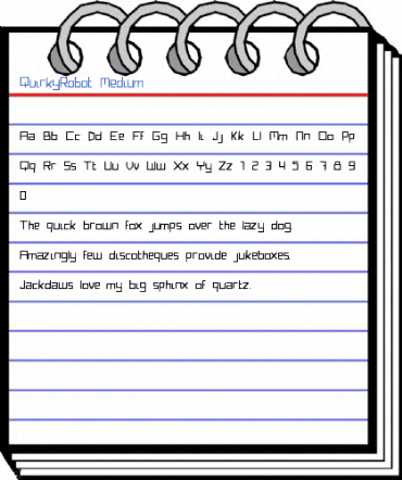 QuirkyRobot Medium Font