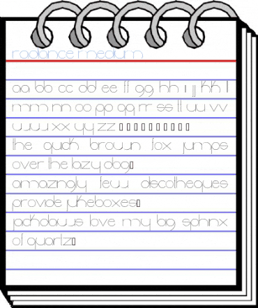 radiance Medium Font
