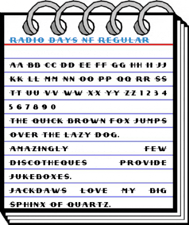 Radio Days NF Regular Font