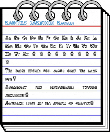 RADITAS CARTOON Regular Font