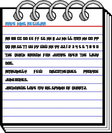 Rave King Regular Font