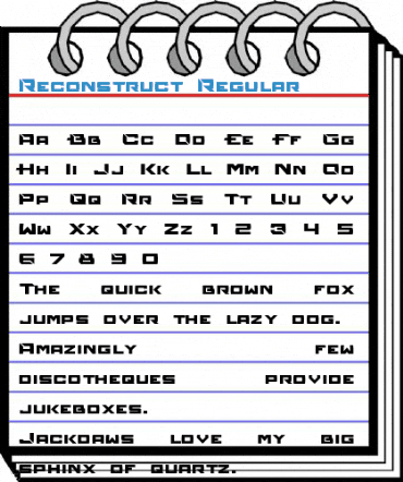 Reconstruct Regular Font