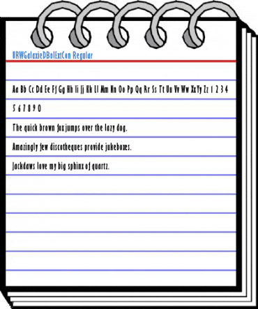URWGalaxieDBolExtCon Regular Font