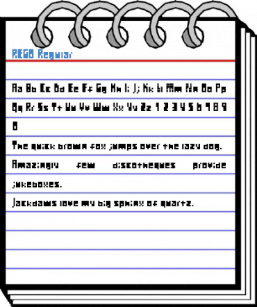 REGO Regular Font