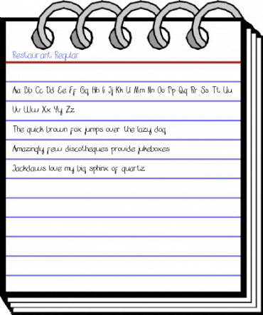 Restaurant Regular Font