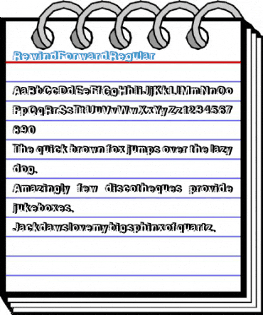 RewindForward Regular Font