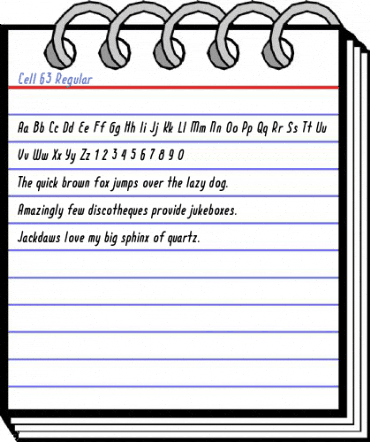 Cell 63 Regular Font