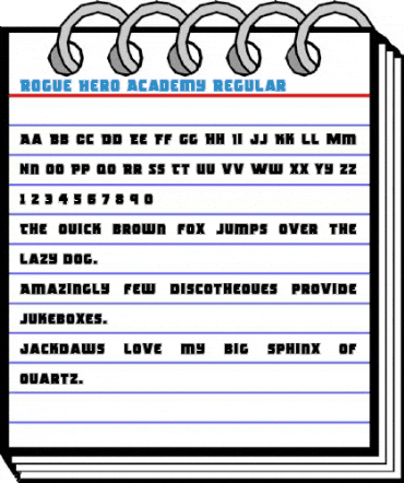 Rogue Hero Academy Regular Font