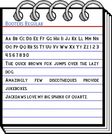 Rooters Regular Font