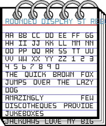Rounded display St Font