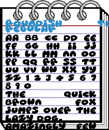 Roundish Toons Regular Font