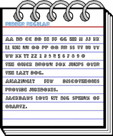 Rubber Regular Font