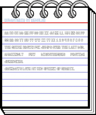 Rudasteria St Regular Font
