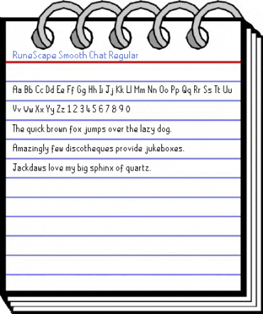 RuneScape Smooth Chat Regular Font