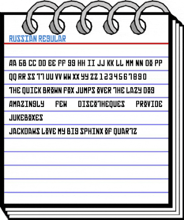 Russian Regular Font