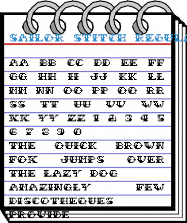 Sailor Stitch Regular Font
