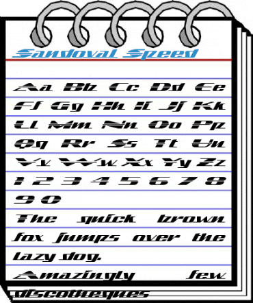 Sandoval Speed Font