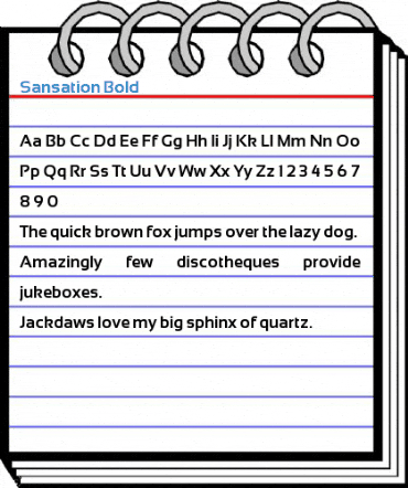 Sansation Bold Font