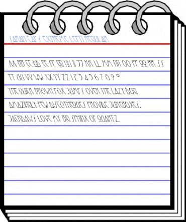 Sarah Caps Extreme Lefti Regular Font