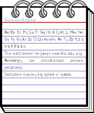 Save me Regular Font