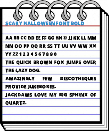 Scary Halloween Font Bold Font