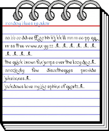 Monday Blues Regular Font