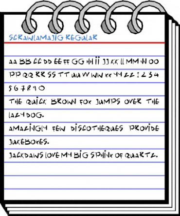 Scrawlamajig Regular Font