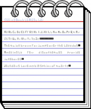Seeing Double Regular Font