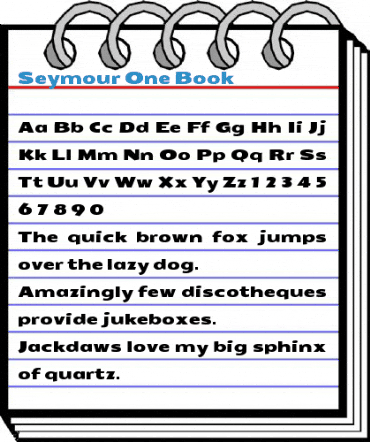 Seymour One Book Font