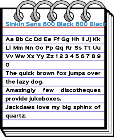 Sinkin Sans 800 Black Font