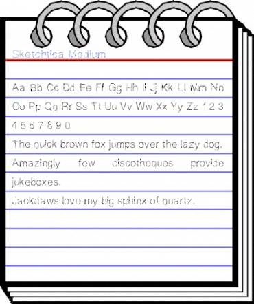 Sketchtica Medium Font