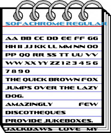 Sofachrome Regular Font