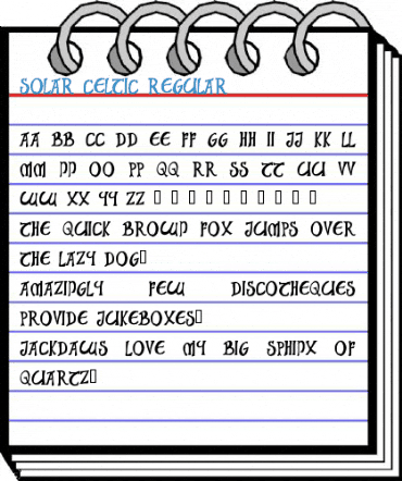 Solar Celtic Regular Font