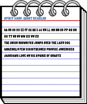 SPIRIT & GHOST Regular Font