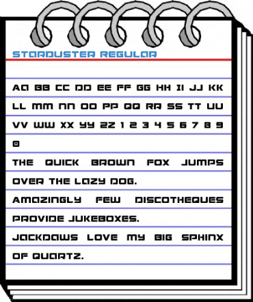 Starduster Regular Font