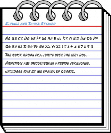 Strings and Things Regular Font