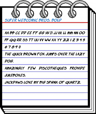 Super Webcomic Bros. Font