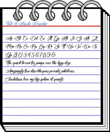 Tale of Hawks Regular Font