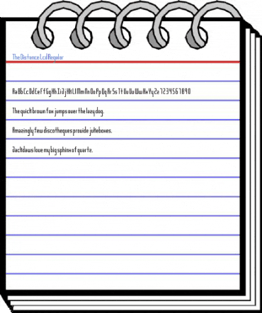 The Distance Lcd Regular Font