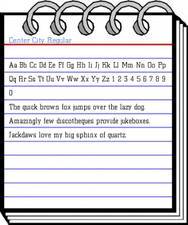 Center City Regular Font