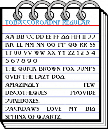 TobaccoRoadNF Regular Font